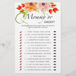 Mamãe de abóbora ou jogo de chá de fraldas