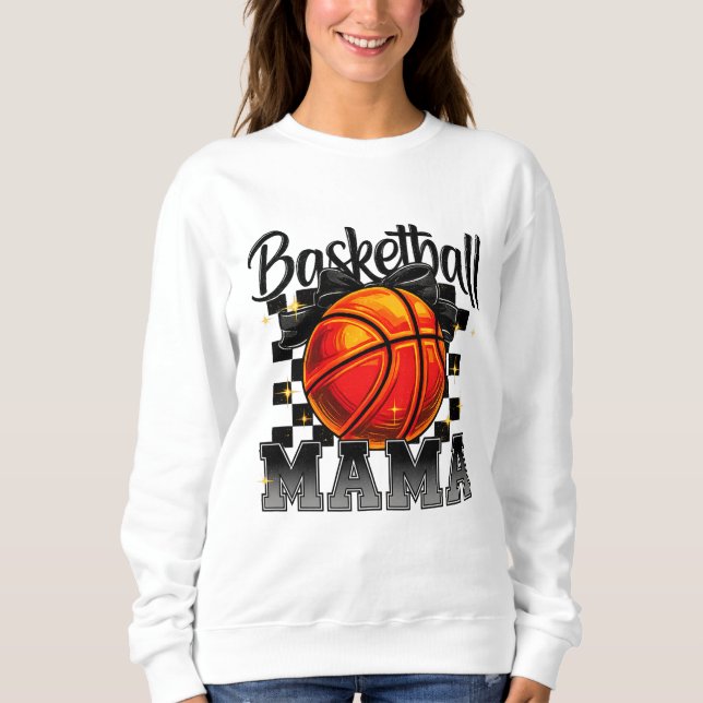 Mamãe de basquete Camisa com Gráfico de Arco - Mãe (Frente)