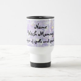 Mamãe de bruxas Caneca de viagem personalizada