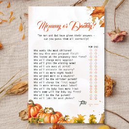 Mamãe de Chá de fraldas ou jogo de Pai