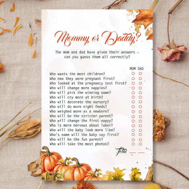 Mamãe de Chá de fraldas ou jogo de Pai (Criador carregado)