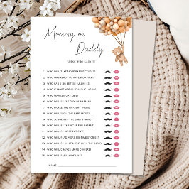 Mamãe de espera de ursinho ou jogo de Pai