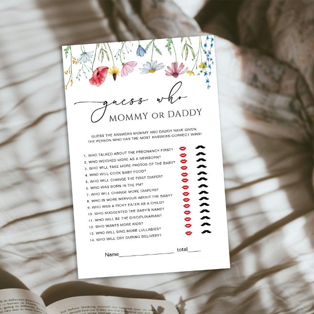 Mamãe de flores silvestres ou Jogo de Bebê Pai (Criador carregado)