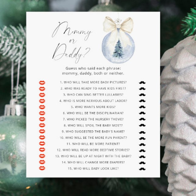 Mamãe de inverno ou jogo de Chá de fraldas (Criador carregado)