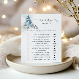 Mamãe de inverno ou jogo de chá de fraldas