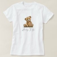 Mamãe De Urso Teddy Para Ser Camisa T