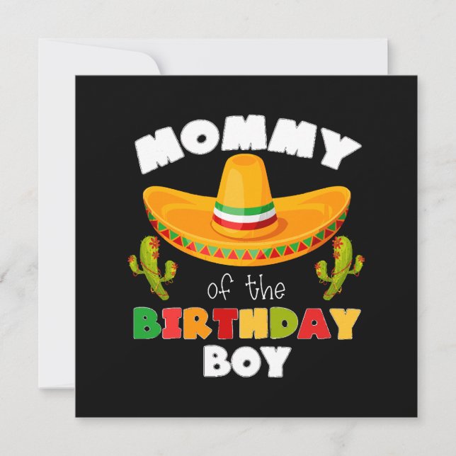 Mamãe do Menino do Aniversário Cinco de Mayo (Frente)
