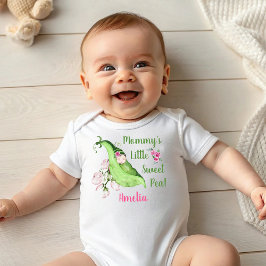 Mamãe Doce Camiseta Bebê de Ervilha ou Caçadora