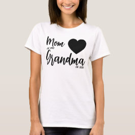 Mamãe é Avó é Camiseta Personalizada, Camiseta de