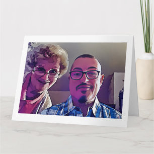 Mamãe e eu Dia das Mães 2017 idades 84 e 64 cartão