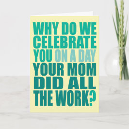 Mamãe Fez Todo O Cartão De Aniversário De Trabalho