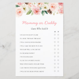 Mamãe Floral Rosa ou Jogo Pai