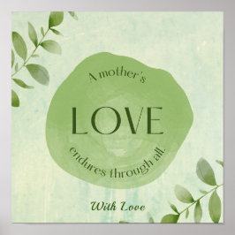 Mamãe-love citando pastel poster