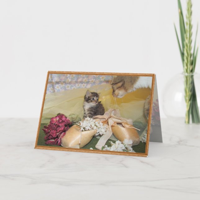 Mamãe Me Vê - Cartão De Gato / Gatinho (Frente)