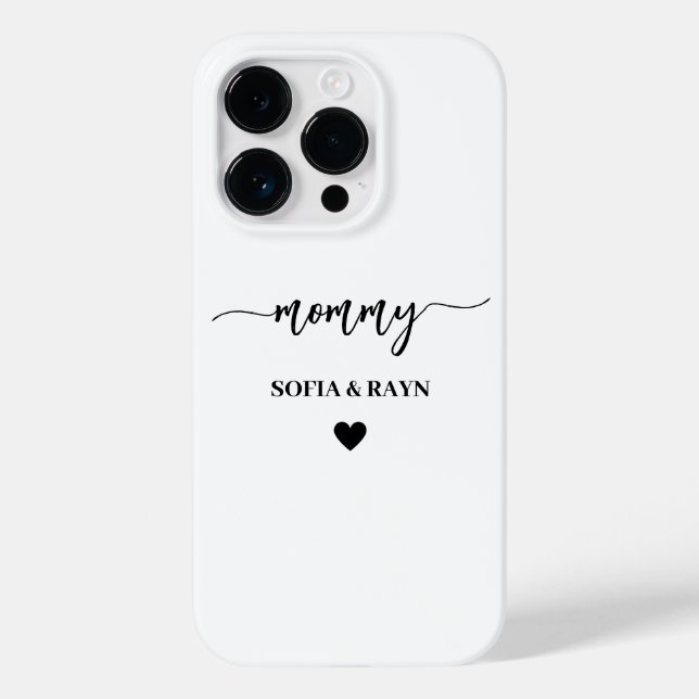 Mamãe Moderna Mãe Crianças Personalizadas Dia de a (Verso)