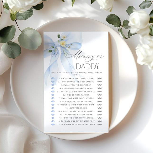 Mamãe ou Arco Azul Adivinha Quem Joga Floral (Criador carregado)