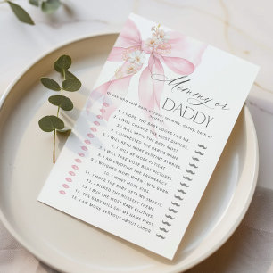 Mamãe ou Arco rosa-Pai adivinhando quem joga flora