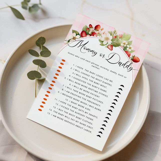 Mamãe ou chá de fraldas de morango (Criador carregado)