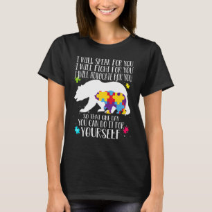 Mamãe Papá Urso Camisa De Consciência Autismo Para