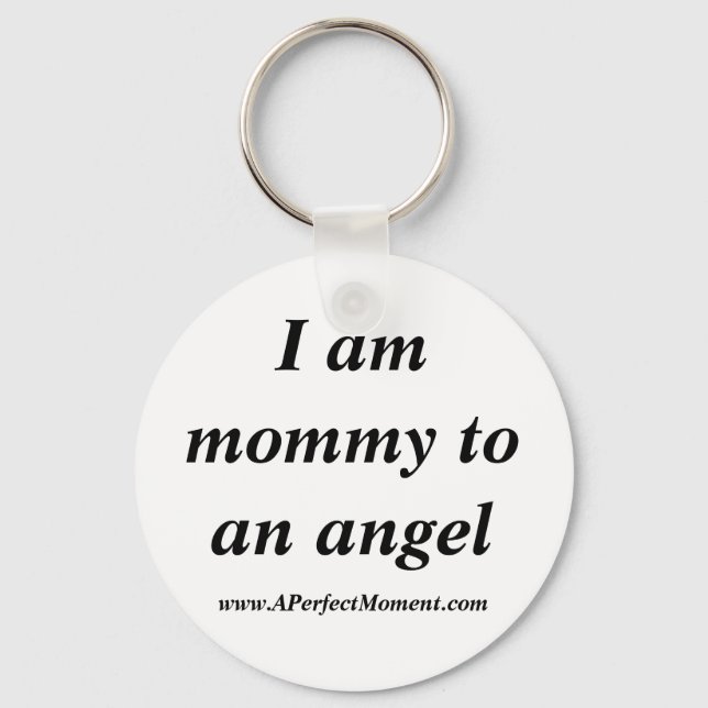 Mamãe para um Angel Chaveiro (Frente)