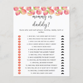 MAMÃE PEACH ou jogo de chá de fraldas pai