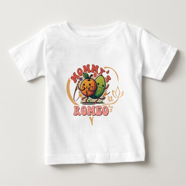 mamãe romeo adorável T-Shirt (Frente)