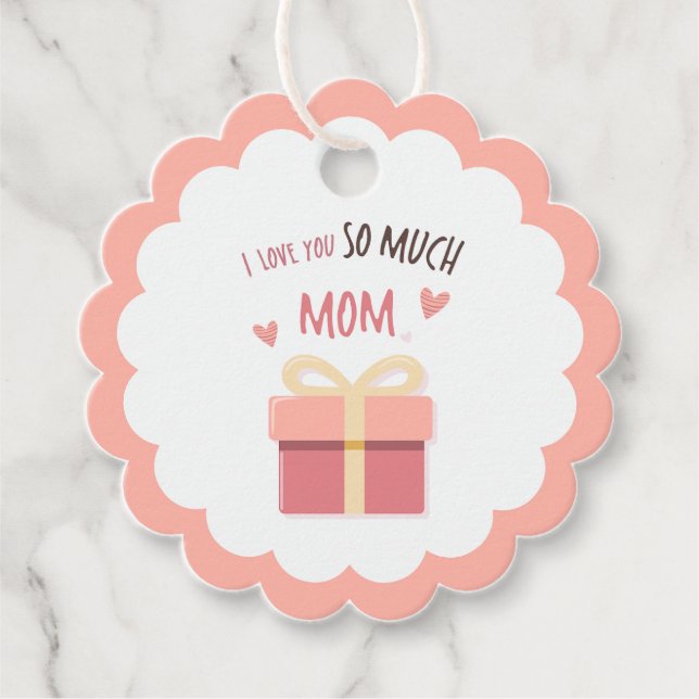Mamãe rosa-branca escalpou a etiqueta do presente  (Frente)