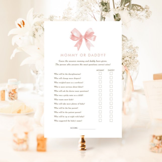 Mamãe rosa para meninas ou jogo de Chá de fraldas  (Criador carregado)