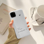 Mamãe | Script Chic e Coração com Nomes de Criança<br><div class="desc">Esta capa de telefone na moda a preto e branco apresenta uma tipografia moderna da escrita que diz "mama",  com um coração marcado por chic. Texto simples e elegante mostra os nomes dos seus filhos. O presente perfeito de Dia de as mães para sua mãe favorita!</div>