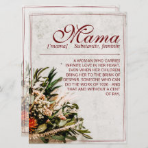 Mamãe - simplesmente insubstituível - Buquê