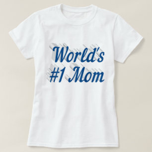 Mamãe, texto azul-marinho T-Shirt