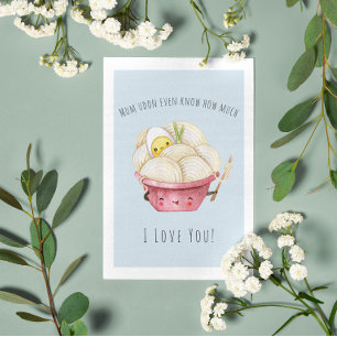 Mamãe Udon Nem Sabe Cartão para a mãe