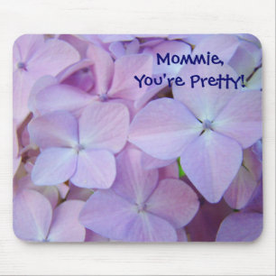 Mamãe Você É Bonita! mousepad Floral Roxo