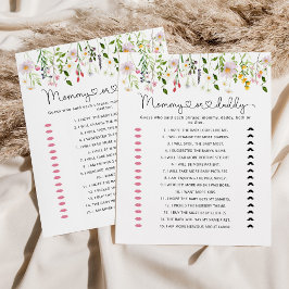 Mamães ou chás de fraldas de flores silvestres