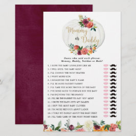 Mamães ou Pais caem abóboras florais