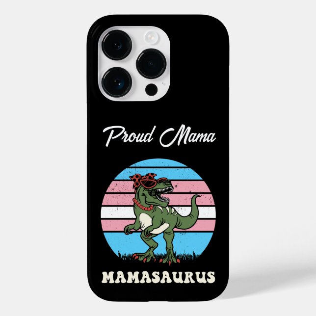 Mamasauro Engraçado Dinossauro sobre Bandeira Tran (Verso)