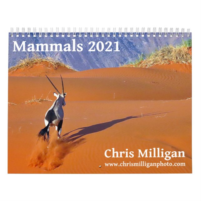 Mamíferos 2021 Calendário de Chris Milligan (Capa)