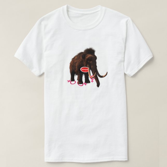 Mammoth GOPs New Mascot T-Shirt (Frente do Design)