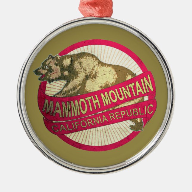 Mammoth Mountain California - Ornamento de férias (Frente)