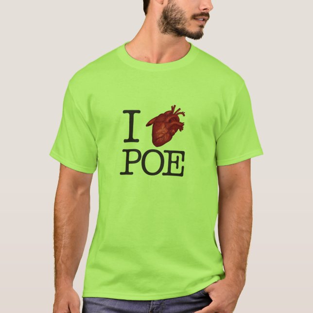 Man T-Shirt "Poe Heart" (Frente)