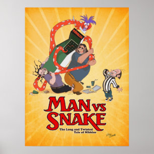 MAN VS COBRA Don Bluth Poster do Kickstarter