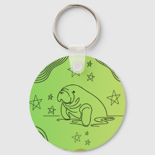 Manatee design no chaveiro