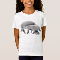 Manatee Madre e Calf T-shirt