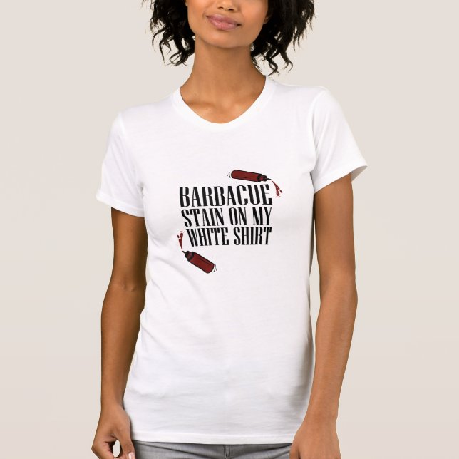 Manchas de churrasco na minha camisa branca  (Frente)