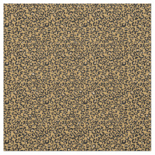 Manchas de Leopardo Dourado Tecido Metálico Gato E