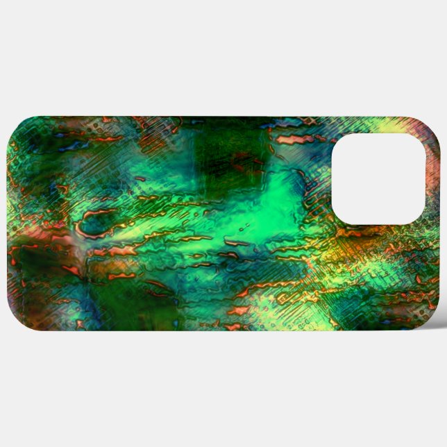 Manchas e mistura de texturas poloneses, verde que (Verso (horizontal))