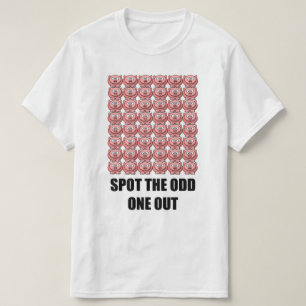 Manche o um para fora t-shirt impar