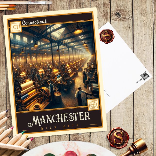 Manchester, Connecticut | Cartão Postal Antigo (Criador carregado)