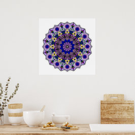 Mandala 12-2 Mirtilo - Poster