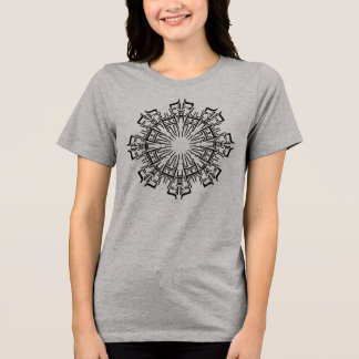 Mandala 3 Design preto Camisa